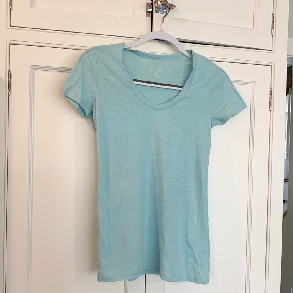 J Crew Light Blue Top